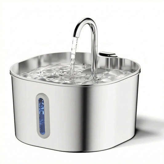 Fontaine à eau pour chat automatique en inox