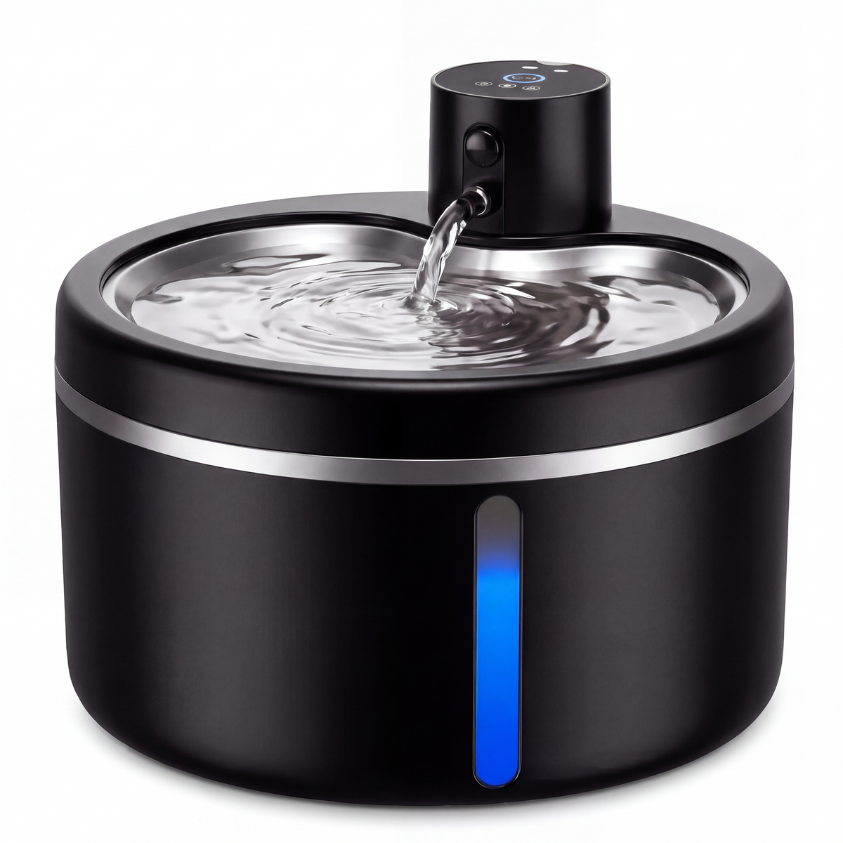 Fontaine à eau pour chat en acier inoxydable