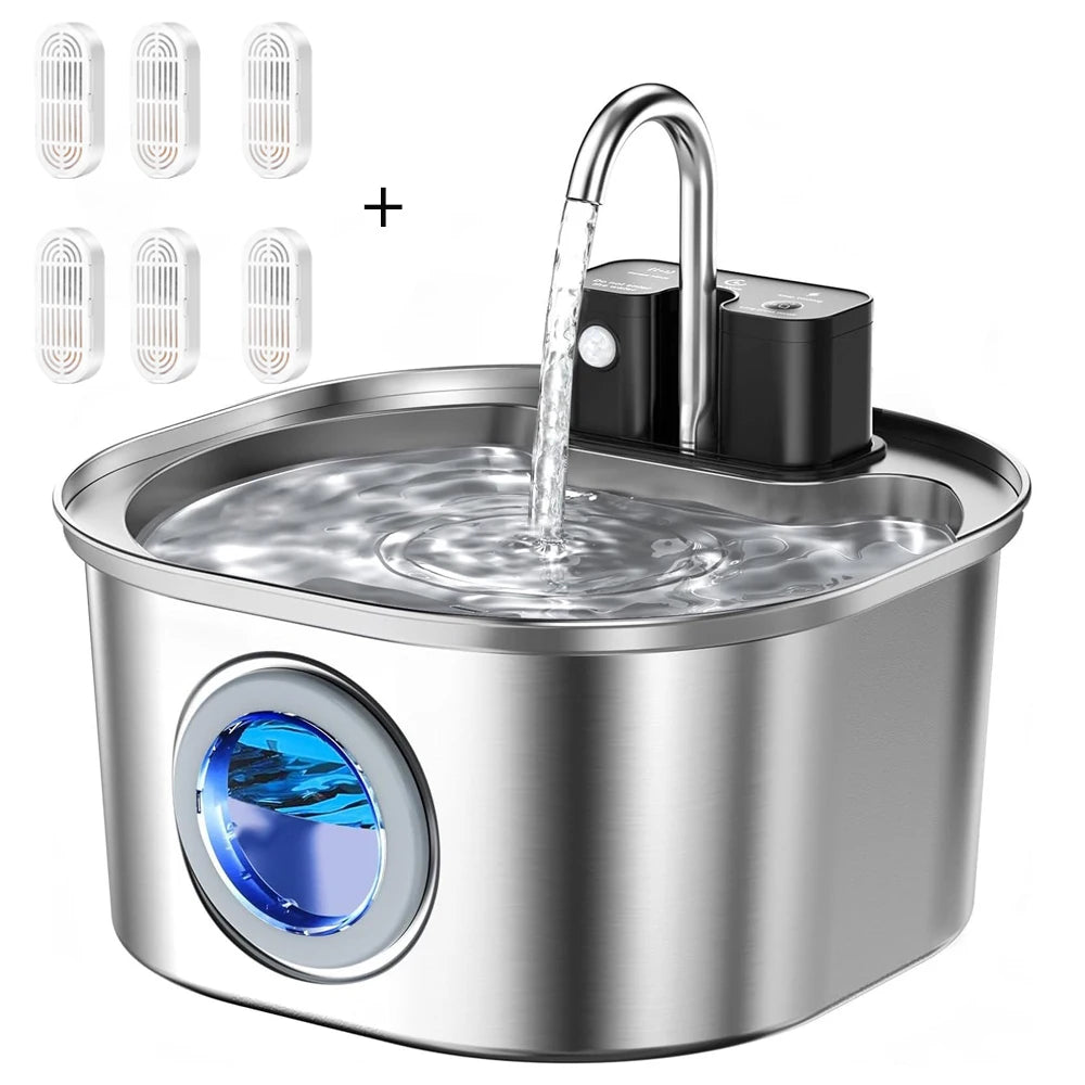 Fontaine à eau pour chat avec filtres intégré