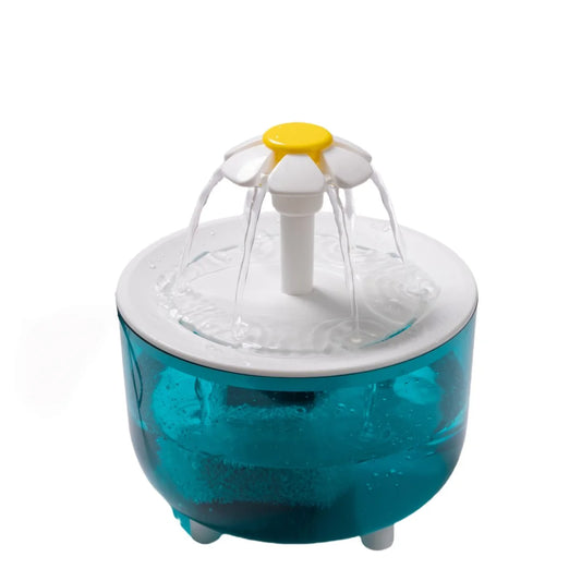 Fontaine à eau pour chat 1,2 L silencieuse avec systèmes de filtration USB 