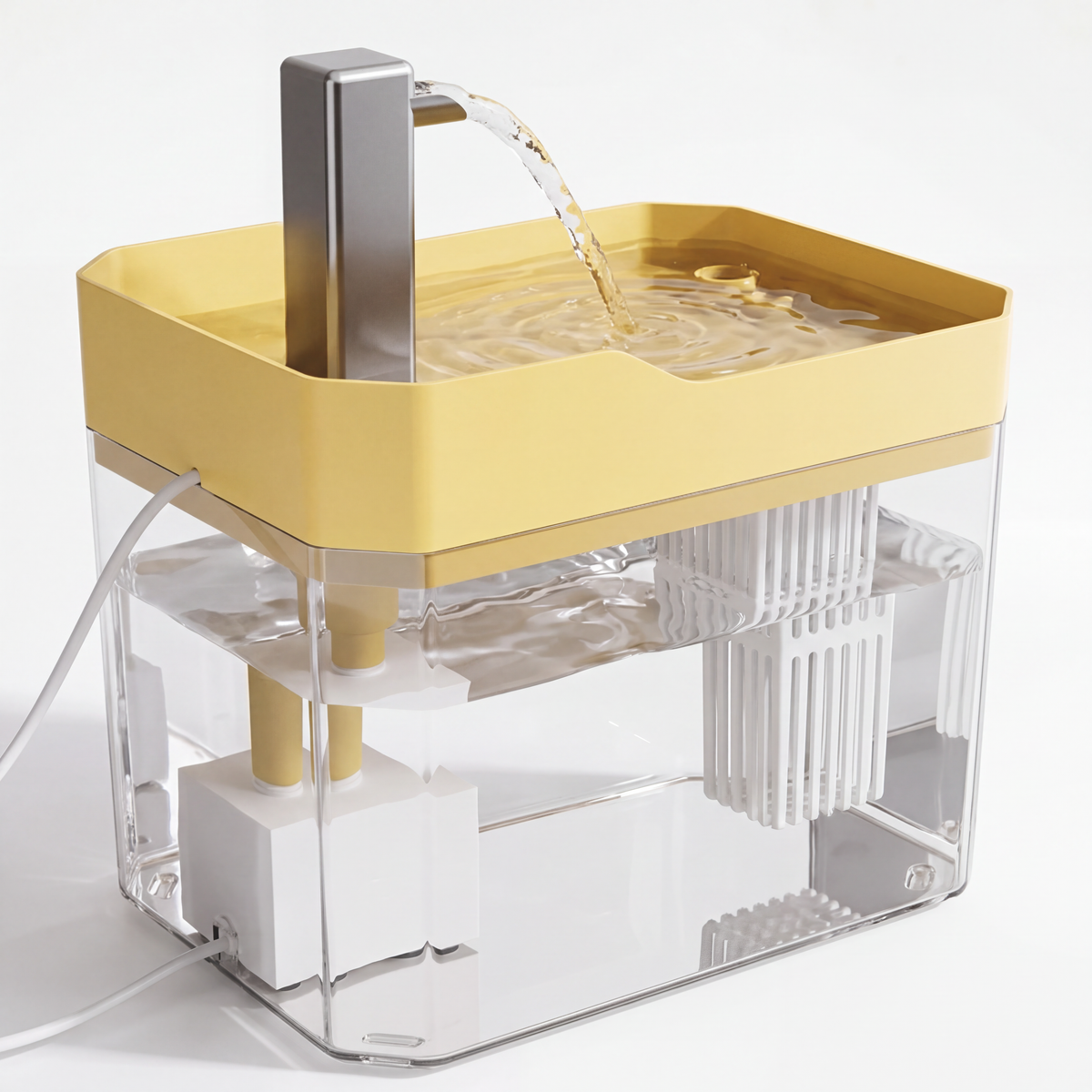 Fontaine à eau pour chat silencieuse USB 